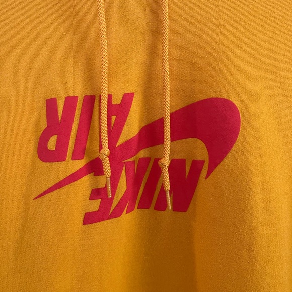 Nike Air X Cactus Jack by Travis Scott Yellow Hoodie Sweatshirt - size Medium - Picture 2 of 5